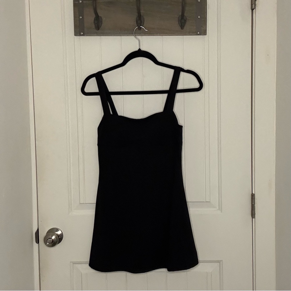 Altar’d State A.Revival Black Skort Mini Dress | Built-In Shorts | XS